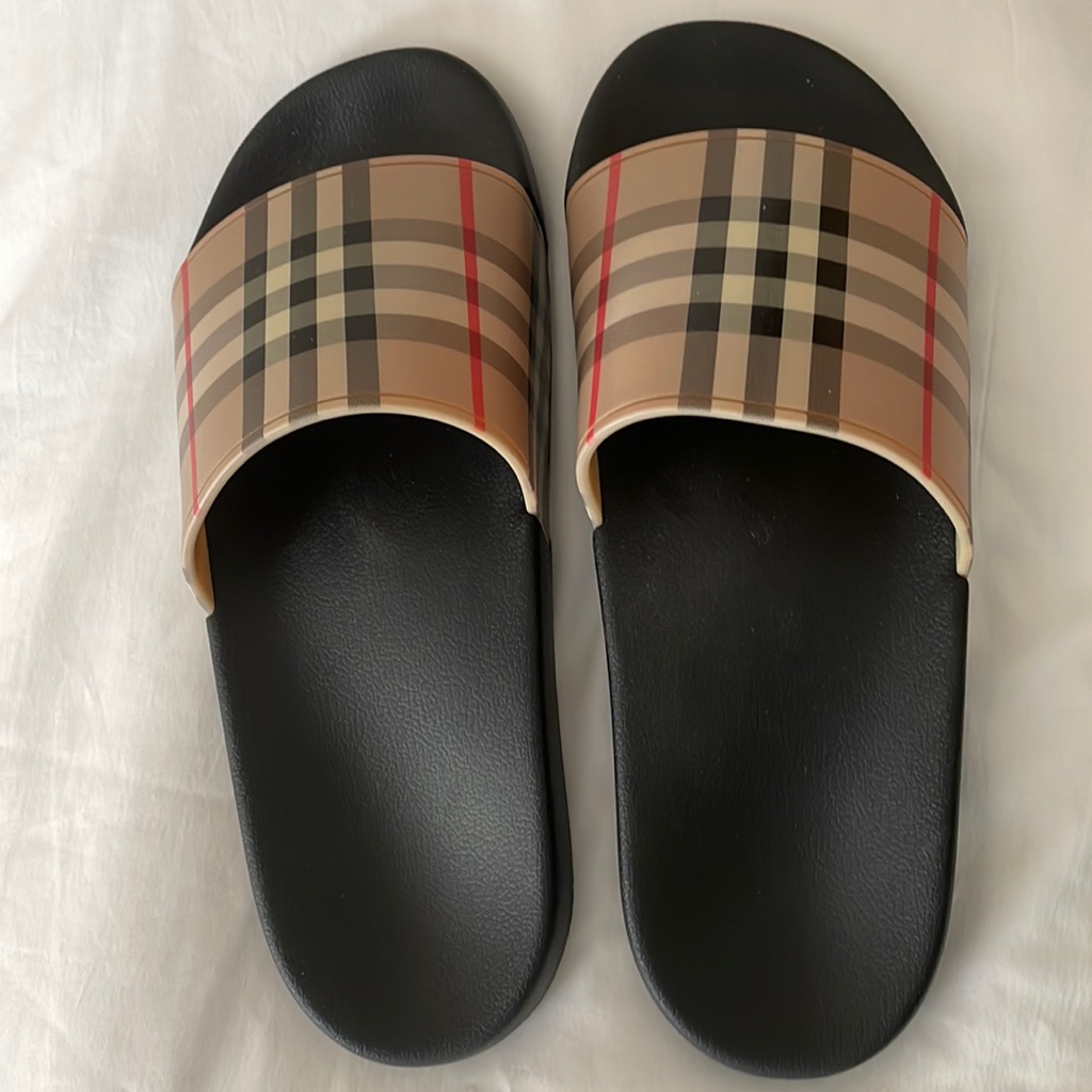 Burberry Furley Vintage Check Slide Sandals